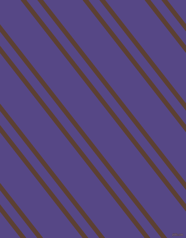 128 degree angles dual stripes line, 15 pixel line width, 28 and 101 pixels line spacing, Very Dark Brown and Gigas dual two line striped seamless tileable