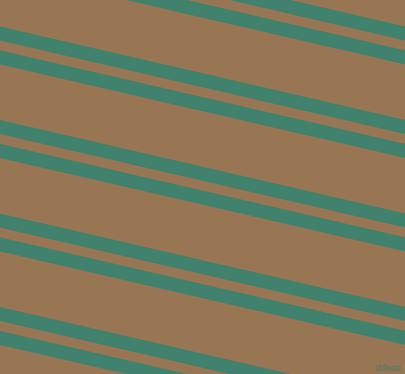 167 degree angle dual stripe lines, 20 pixel lines width, 14 and 79 pixel line spacing, Viridian and Pale Brown dual two line striped seamless tileable