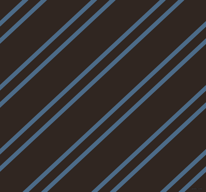 43 degree angles dual stripe lines, 14 pixel lines width, 28 and 100 pixels line spacing, Wedgewood and Wood Bark dual two line striped seamless tileable