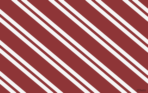 140 degree angle dual stripes lines, 15 pixel lines width, 10 and 55 pixel line spacing, White Smoke and Well Read dual two line striped seamless tileable