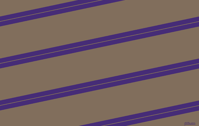 12 degree angle dual striped lines, 15 pixel lines width, 2 and 103 pixel line spacing, Windsor and Donkey Brown dual two line striped seamless tileable