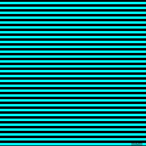 horizontal lines stripes, 8 pixel line width, 8 pixel line spacing, Aqua and Black horizontal lines and stripes seamless tileable