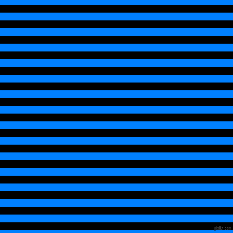 horizontal lines stripes, 16 pixel line width, 16 pixel line spacing, Black and Dodger Blue horizontal lines and stripes seamless tileable