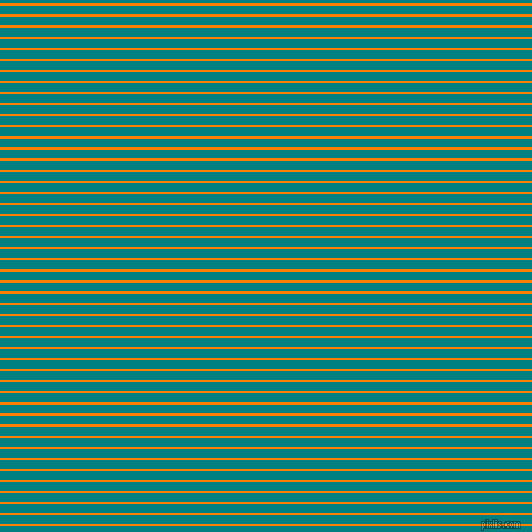 horizontal lines stripes, 2 pixel line width, 8 pixel line spacing, Dark Orange and Teal horizontal lines and stripes seamless tileable