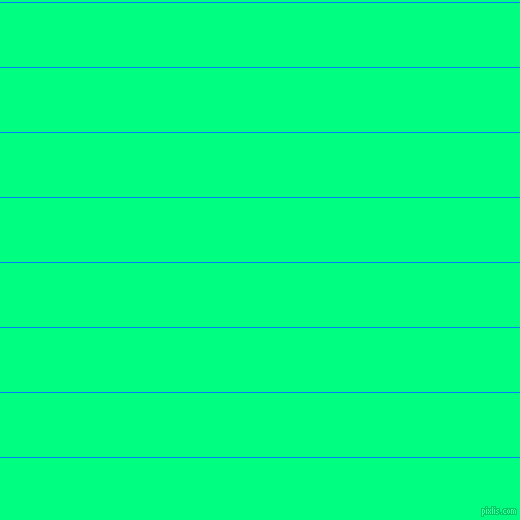 horizontal lines stripes, 1 pixel line width, 64 pixel line spacing, Dodger Blue and Spring Green horizontal lines and stripes seamless tileable