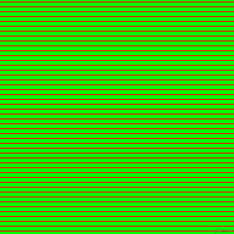 horizontal lines stripes, 2 pixel line width, 8 pixel line spacing, Red and Lime horizontal lines and stripes seamless tileable