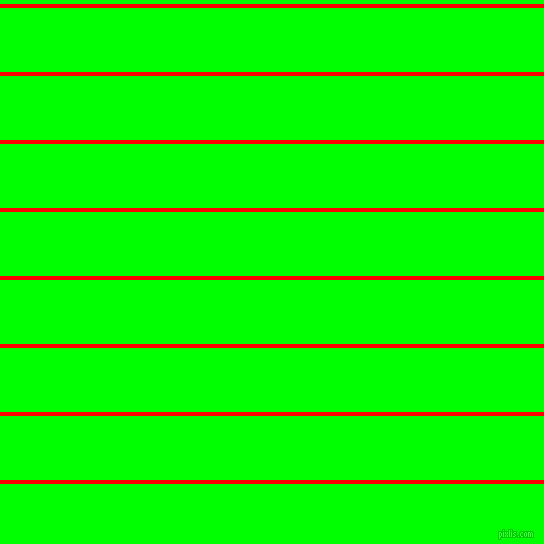 horizontal lines stripes, 4 pixel line width, 64 pixel line spacing, Red and Lime horizontal lines and stripes seamless tileable