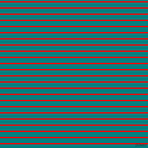 horizontal lines stripes, 4 pixel line width, 16 pixel line spacing, Red and Teal horizontal lines and stripes seamless tileable