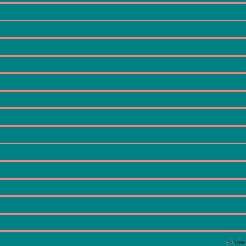 horizontal lines stripes, 4 pixel line width, 32 pixel line spacing, Salmon and Teal horizontal lines and stripes seamless tileable