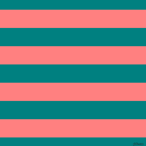 horizontal lines stripes, 64 pixel line width, 64 pixel line spacing, Salmon and Teal horizontal lines and stripes seamless tileable
