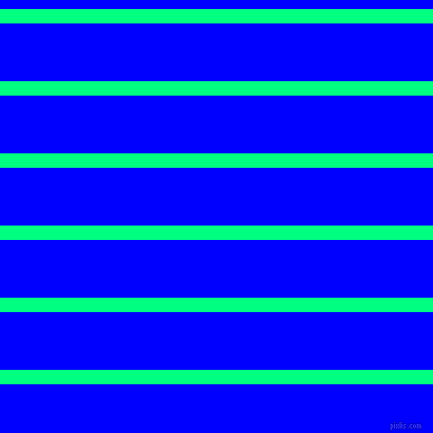 horizontal lines stripes, 16 pixel line width, 64 pixel line spacing, Spring Green and Blue horizontal lines and stripes seamless tileable