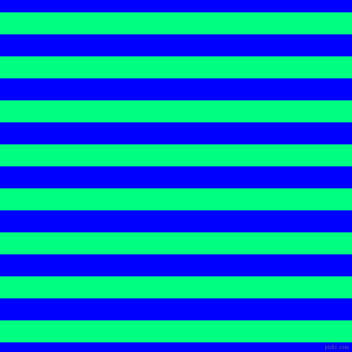horizontal lines stripes, 32 pixel line width, 32 pixel line spacing, Spring Green and Blue horizontal lines and stripes seamless tileable