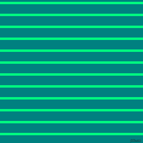 horizontal lines stripes, 8 pixel line width, 32 pixel line spacing, Spring Green and Teal horizontal lines and stripes seamless tileable