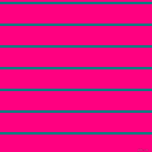 horizontal lines stripes, 8 pixel line width, 64 pixel line spacing, Teal and Deep Pink horizontal lines and stripes seamless tileable