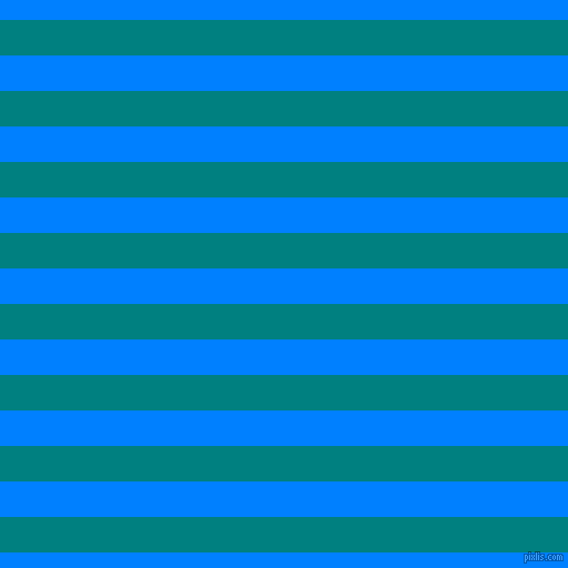 horizontal lines stripes, 32 pixel line width, 32 pixel line spacing, Teal and Dodger Blue horizontal lines and stripes seamless tileable