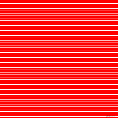 horizontal lines stripes, 2 pixel line width, 8 pixel line spacing, White and Red horizontal lines and stripes seamless tileable