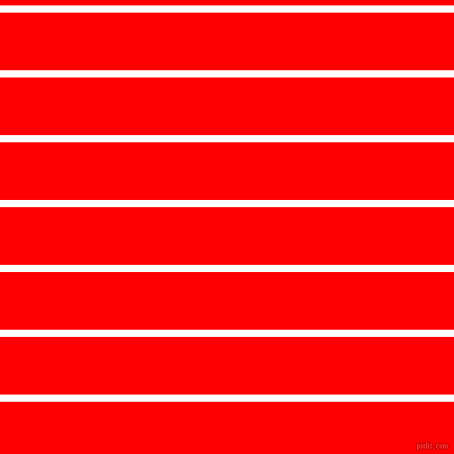 horizontal lines stripes, 8 pixel line width, 64 pixel line spacing, White and Red horizontal lines and stripes seamless tileable