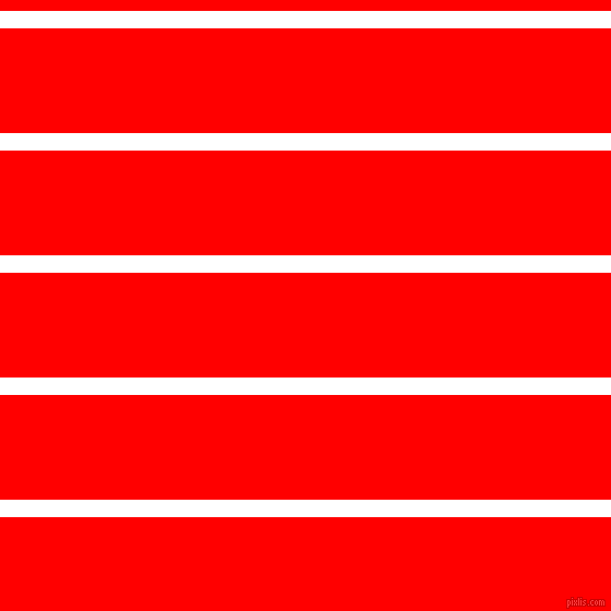 horizontal lines stripes, 16 pixel line width, 96 pixel line spacing, White and Red horizontal lines and stripes seamless tileable