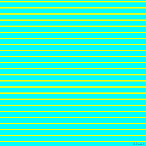 horizontal lines stripes, 4 pixel line width, 16 pixel line spacing, Yellow and Aqua horizontal lines and stripes seamless tileable