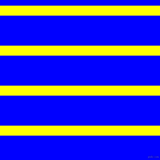 horizontal lines stripes, 32 pixel line width, 96 pixel line spacing, Yellow and Blue horizontal lines and stripes seamless tileable