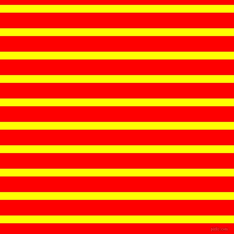 horizontal lines stripes, 16 pixel line width, 32 pixel line spacing, Yellow and Red horizontal lines and stripes seamless tileable