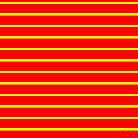 horizontal lines stripes, 8 pixel line width, 32 pixel line spacing, Yellow and Red horizontal lines and stripes seamless tileable