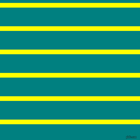 horizontal lines stripes, 16 pixel line width, 64 pixel line spacing, Yellow and Teal horizontal lines and stripes seamless tileable
