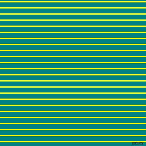 horizontal lines stripes, 4 pixel line width, 16 pixel line spacing, Yellow and Teal horizontal lines and stripes seamless tileable