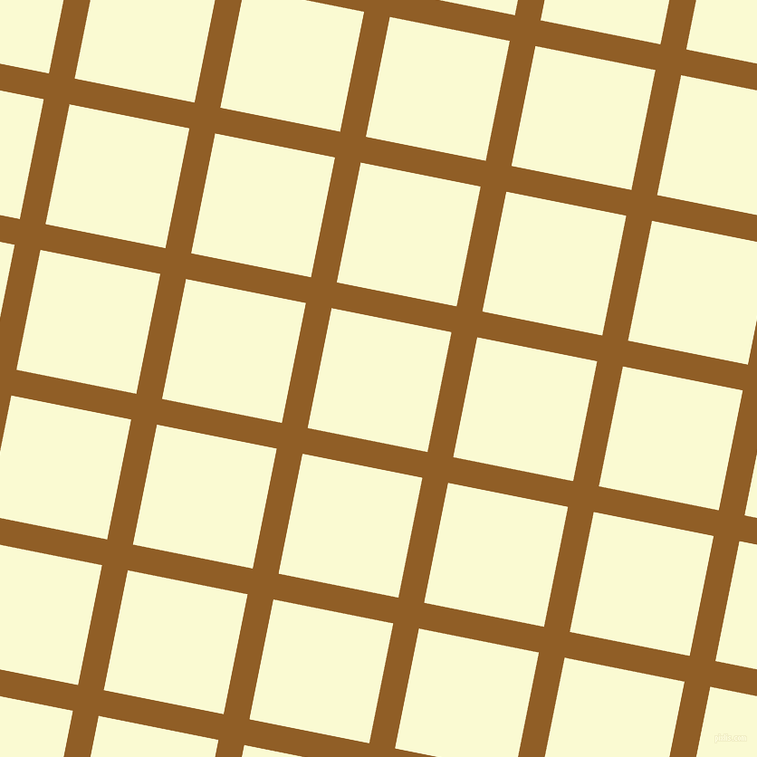 79/169 degree angle diagonal checkered chequered lines, 29 pixel line width, 135 pixel square size, Afghan Tan and Light Goldenrod Yellow plaid checkered seamless tileable