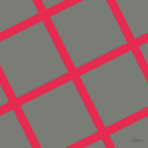 27/117 degree angle diagonal checkered chequered lines, 28 pixel lines width, 191 pixel square size, Amaranth and Gunsmoke plaid checkered seamless tileable