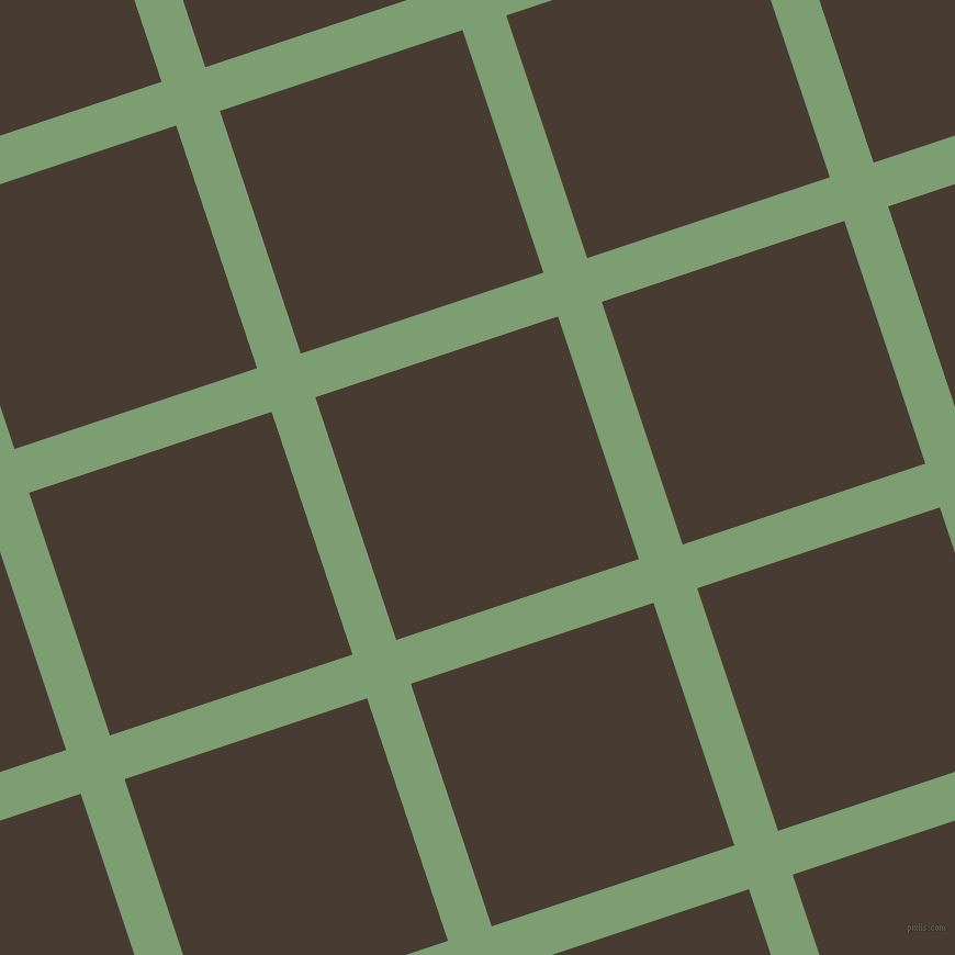 18/108 degree angle diagonal checkered chequered lines, 42 pixel lines width, 233 pixel square size, Amulet and Taupe plaid checkered seamless tileable