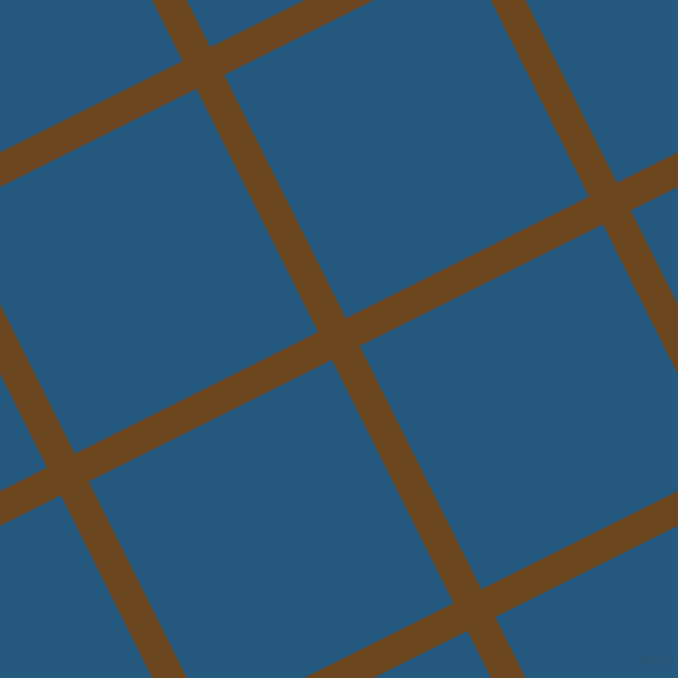 27/117 degree angle diagonal checkered chequered lines, 31 pixel line width, 272 pixel square size, Antique Brass and Bahama Blue plaid checkered seamless tileable
