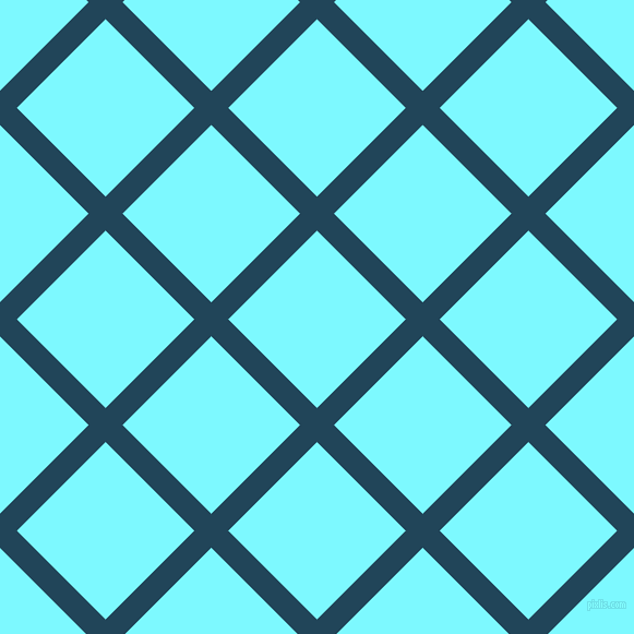 45/135 degree angle diagonal checkered chequered lines, 22 pixel line width, 115 pixel square size, Astronaut Blue and Electric Blue plaid checkered seamless tileable