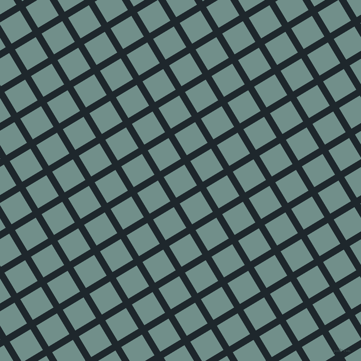 31/121 degree angle diagonal checkered chequered lines, 14 pixel lines width, 50 pixel square size, Black Pearl and Gumbo plaid checkered seamless tileable