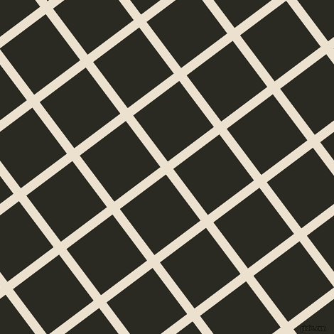 37/127 degree angle diagonal checkered chequered lines, 13 pixel lines width, 81 pixel square size, Bleach White and Maire plaid checkered seamless tileable
