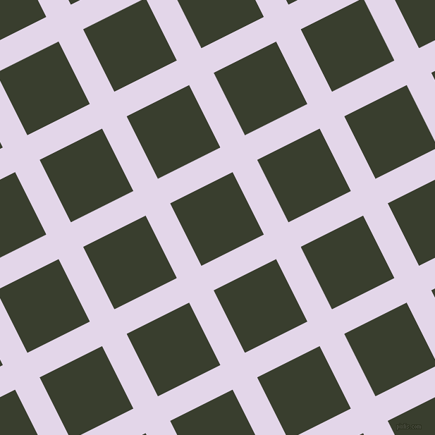 27/117 degree angle diagonal checkered chequered lines, 39 pixel lines width, 99 pixel square size, Blue Chalk and Log Cabin plaid checkered seamless tileable