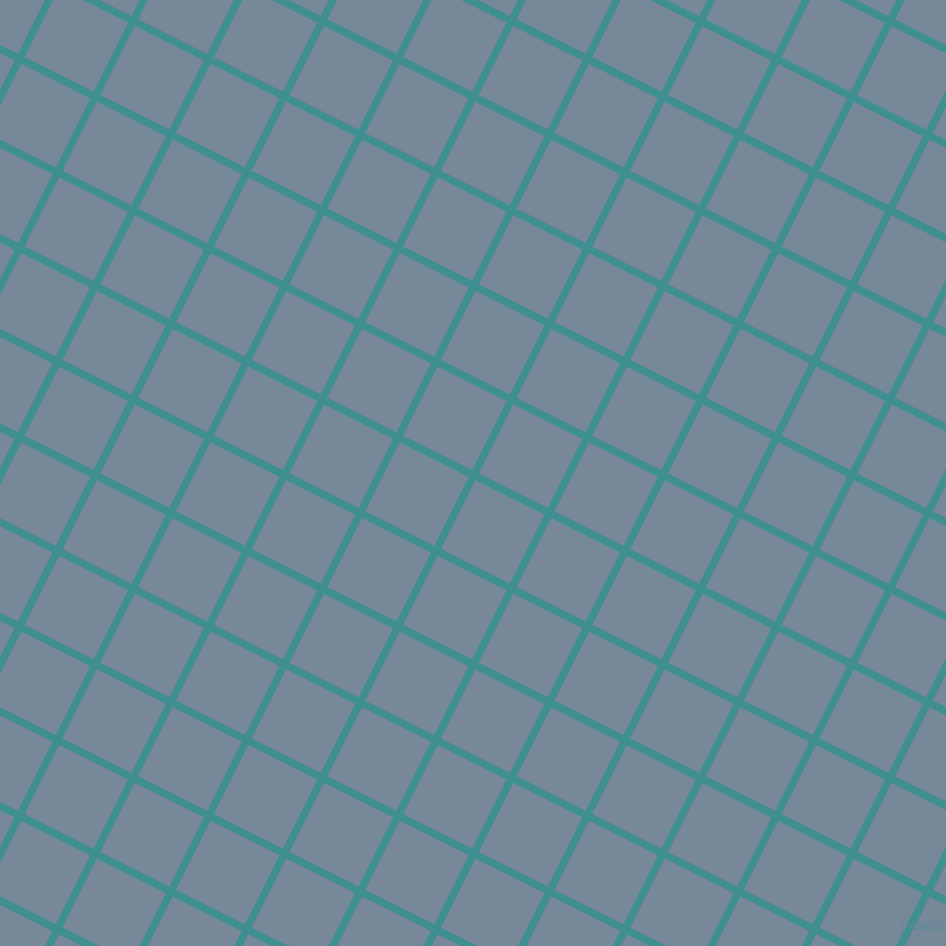 63/153 degree angle diagonal checkered chequered lines, 7 pixel lines width, 71 pixel square size, Blue Chill and Light Slate Grey plaid checkered seamless tileable