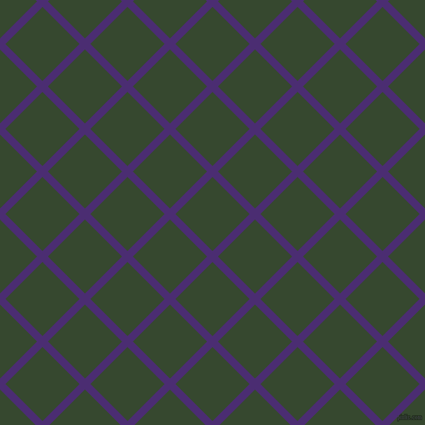 45/135 degree angle diagonal checkered chequered lines, 11 pixel lines width, 75 pixel square size, Blue Diamond and Palm Leaf plaid checkered seamless tileable