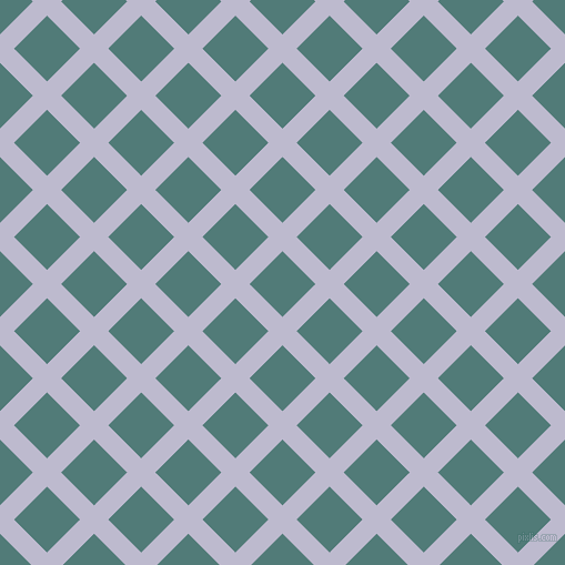 45/135 degree angle diagonal checkered chequered lines, 18 pixel lines width, 42 pixel square size, Blue Haze and Breaker Bay plaid checkered seamless tileable