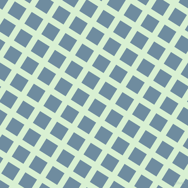 58/148 degree angle diagonal checkered chequered lines, 21 pixel lines width, 47 pixel square size, Blue Romance and Bermuda Grey plaid checkered seamless tileable