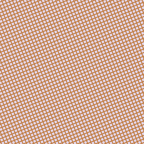 22/112 degree angle diagonal checkered chequered lines, 4 pixel line width, 10 pixel square size, Brandy Punch and Blue Chalk plaid checkered seamless tileable