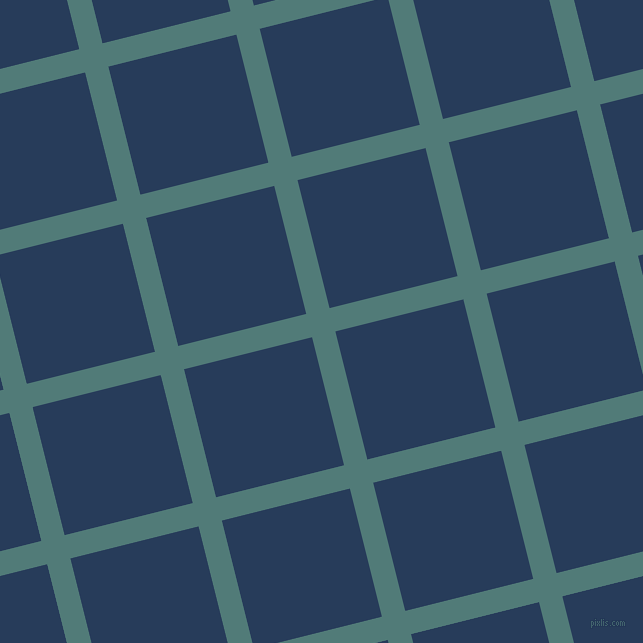14/104 degree angle diagonal checkered chequered lines, 24 pixel lines width, 132 pixel square size, Breaker Bay and Catalina Blue plaid checkered seamless tileable
