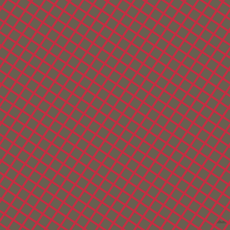 56/146 degree angle diagonal checkered chequered lines, 7 pixel line width, 29 pixel square size, Brick Red and Makara plaid checkered seamless tileable