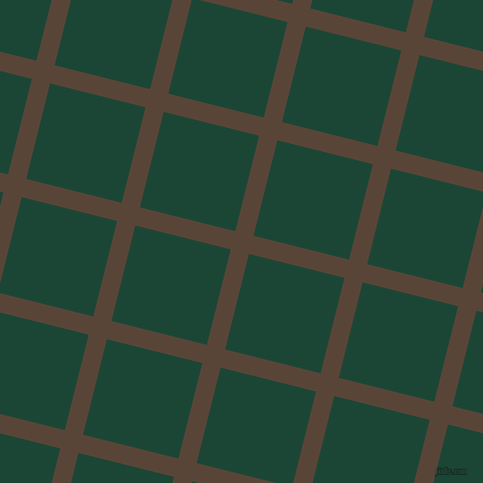 76/166 degree angle diagonal checkered chequered lines, 21 pixel line width, 110 pixel square size, Brown Derby and Sherwood Green plaid checkered seamless tileable