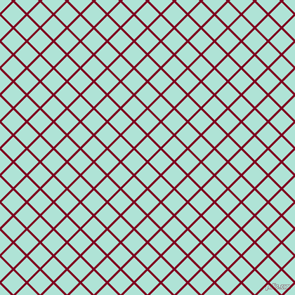 45/135 degree angle diagonal checkered chequered lines, 3 pixel line width, 24 pixel square size, Burgundy and Ice Cold plaid checkered seamless tileable