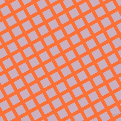 29/119 degree angle diagonal checkered chequered lines, 12 pixel line width, 29 pixel square size, Burnt Orange and Maverick plaid checkered seamless tileable