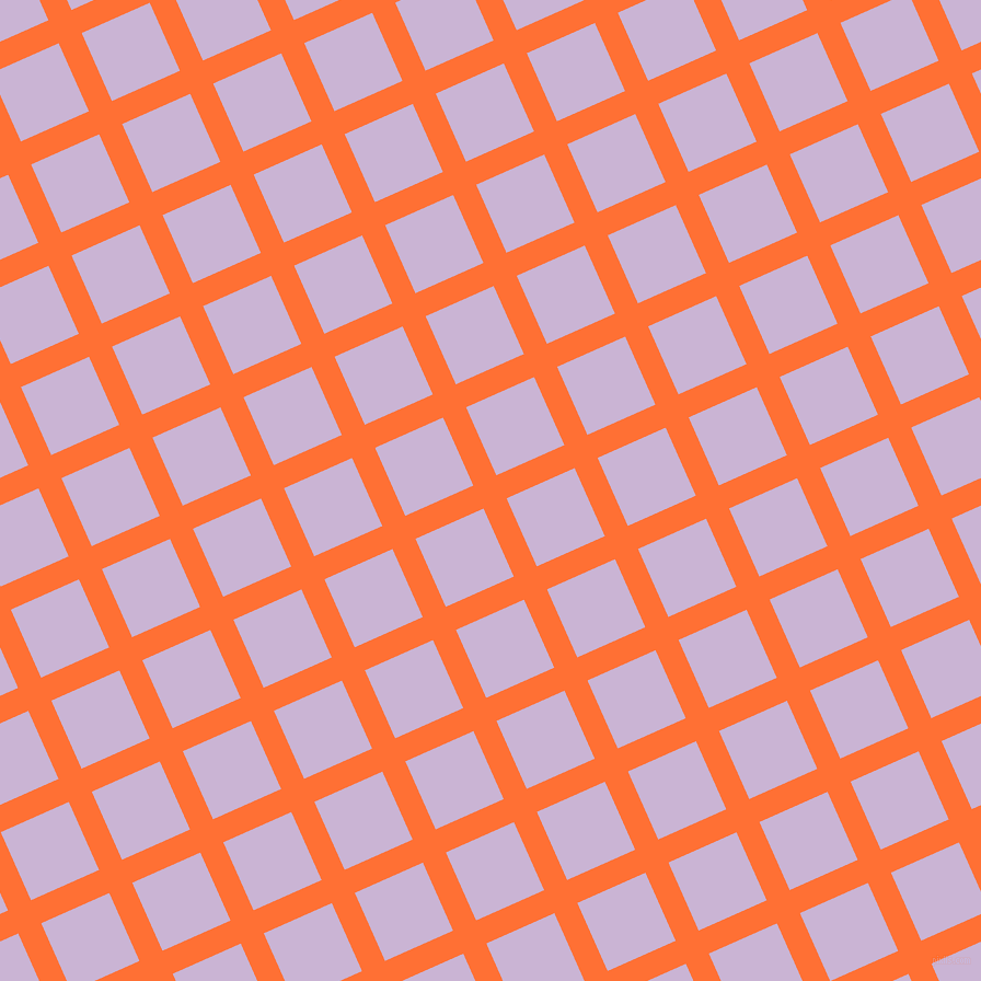 24/114 degree angle diagonal checkered chequered lines, 23 pixel lines width, 68 pixel square size, Burnt Orange and Prelude plaid checkered seamless tileable