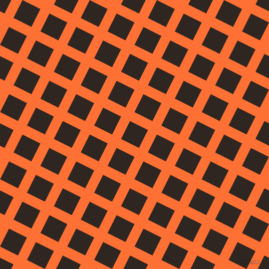 63/153 degree angle diagonal checkered chequered lines, 20 pixel lines width, 40 pixel square size, Burnt Orange and Wood Bark plaid checkered seamless tileable