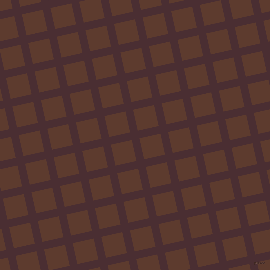 13/103 degree angle diagonal checkered chequered lines, 27 pixel lines width, 74 pixel square size, Cab Sav and Cioccolato plaid checkered seamless tileable