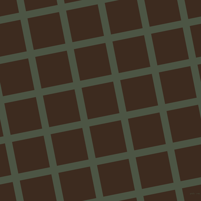 11/101 degree angle diagonal checkered chequered lines, 25 pixel lines width, 112 pixel square size, Cabbage Pont and Bistre plaid checkered seamless tileable